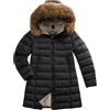 Blauer Giubbotto Kristin Piumino Lungo Donna Nylon Nero Xs
