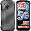 Blackview BL7000 AI 5G Rugged Smartphone Android 15 Telefono Indistruttibile, 24(8+16)GB, 256GB+2TB TF, 6,78" 120Hz, 50MP+32MP+20MP Visione Notturna, Fingerprint/Dual SIM/NFC/GPS/IP68/2 Anni Garanzia