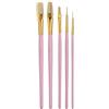 KitchenCraft Sweetly Does It Cake Set di 5 Pennelli Cucina per Decorare Torte e Dolci, Rosa