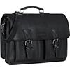 STILORD Jeffrey Cartella Pelle Vera - Borsa Ventiquattrore Vintage - Borsa Porta Pc Portadocumenti Uomo & Donna - Borsa Tracolla per PC 15,6 Pollici con Attacco Trolley Colore:nero