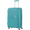American Tourister Soundbox - Trolley L Espandibile Valigia, 77 cm, 97/110 L, Turchese (Turquoise Tonic)