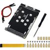 Freenove Dual M.2 NVMe SSD HAT for Raspberry Pi 5, M.2 Adapter AI HAT 2 Slots NAS RAID Kit, Solid State Drive Size 2230 2242 2260 2280, PCIe 2.0 Max Speed 500 MB/s, Detailed Tutorial