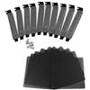 euroharry 10x Antipolvere Griglia Ventola Filtro 140mm Protezione Ventole CPU Ventola Cooler + 10x PCI Steel Slot Covers Filtro Parapolvere Piastra di Chiusura e Viti (10x 120mm + PCI Slot, Nero)