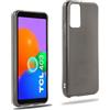 REY Cover in Gel TPU Nera per TCL 403, Ultra Sottile 0,33 mm, Morbido Flessibile, Custodia Silicone