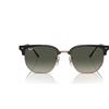 Ray-Ban RB4416 New Clubmaster Occhiali da sole quadrati, Grigio scuro su oro rosa/grigio sfumato, 53 mm