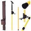 Rosfix Set Asta Telescopica 405cm con Filettatura 1/4 - Alluminio Leggero, Bloccaggi Rapidi, Custodia Inclusa | per Livelle Laser | Treppiede Estensibile Professionale