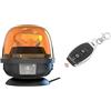 Ryme Automotive Rotativo LED R65 28W Batteria Li-ion Include Comando a Distanza Batteria Ricaricabile Autonomo Emergenza Giallo Magnetico