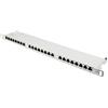 Good Connections® Patch Panel/Patch Panel - 19 - Montaggio server/Montaggio su rack - CAT6, 500 MHz - Abilitato GIGABIT - 24 porte - 0.5 U - Schermato STP - Apertura senza attrezzi - Grigio chiaro