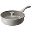 Redchef Padella in ceramica, 28 cm, con coperchio, antiaderente per induzione, frittata con tutti i piani cottura, senza PTFE, senza PFAS, senza PFOA, antigraffio, lavabile in lavastoviglie