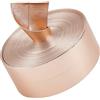 Gorgecraft 5m*30mm Cinghie di Cuoio Metalliche Striscia di Cuoio Piatto Lucido Largo Spogliarellista di Pizzo In Pelle Lucida Misty Rose Nastro di Perline Forniture In Pelle A Doppia Faccia Cavo Finto