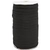 Bestewelry Fascia elastica nera 3/8 pollici piatta intrecciata corda elastica corda corda corda con bobina per fasce per capelli vestiti cucito artigianato fabbricazione