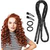 AOZUO Fascia per capello senza calore, per capelli lunghi e corti, durante la notte, con bigodini sottili