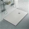 Inbagno Piatto doccia 80x100 filo pavimento Karen in resina ghiaccio pietra