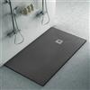 Inbagno Piatto doccia ardesia 80x140 resina effetto pietra antracite Karen