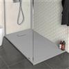 Inbagno Piatto doccia filo pavimento 80x140 serie Agorà grigio effetto pietra