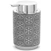 Inbagno Dispenser porta sapone da appoggio in ceramica grigio Circus