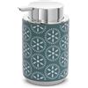 Inbagno Dispenser porta sapone da appoggio in ceramica turchese cobalto Circus