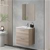 Inbagno Mobile bagno sospeso 60 corda con lavabo e specchio Miami