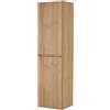 Inbagno Colonna bagno sospesa 120 cm noce gold con ripiani regolabili Dafne