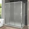 Inbagno Box doccia 70x170 cm con porta scorrevole e vetro opaco H 200 cm Ted