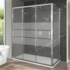 Inbagno Box doccia 70x170 cm con porta scorrevole serigrafata H 200 cm Ted