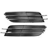 A ABSOPRO Griglia per luci di nebbia No.4G0807681/4G0807682 20.67x4.92 Inserti copertura inferiore anteriore paraurti per Audi A6 2012-2015 ABS Nero Argento Tono