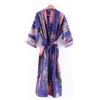 Fatto a mano Kimono In Seta Vintage Da Donna Accappatoio Pigiama Kaftan Copricostume