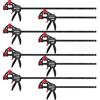 SIIIXS Morsetti da Falegname 8 Pezzi, Set di Morsetti per Legno a sgancio rapido da 152mm/304mm per il Serraggio e l'allungamento, Morsetti a barra Serraggio 80 kg, Con certificato GS