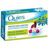 QUIES - Protezione per l'udito in silicone speciale nuoto per bambini - confezione da 3 paia