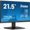 iiyama ProLite XU2293HS-B6 - Monitor a LED - 22 - 1920 x 1080 Full HD (1080p) @ 100 Hz - IPS - 300 cd/m² - 1000:1 - 1 ms - HDMI, DisplayPort - altoparlanti - nero, opaco