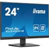 iiyama ProLite XUB2493HS-B6 - Monitor a LED - 24 (23.8 visualizzabile) - 1920 x 1080 Full HD (1080p) @ 100 Hz - IPS - 250 cd/m² - 1300:1 - 0.5 ms - HDMI, DisplayPort - altoparlanti - nero, opaco