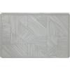 MYBO TV - Tappeto da bagno TAPIGENIO - Super assorbente, antiscivolo, asciugatura rapida - Tappeto da bagno con diatomite - 50 x 80 cm - modello Art Déco Grigio
