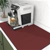 Highdi Tappetino Scolapiatti Assorbente, Tappetino Macchina Caffe Asciugatura Rapida Tappetino Lavello Cucina Antiscivolo per Macchina da Caffè, Bar, Club (Rosso,50 * 60cm)