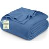 Utopia Bedding Coperta termica leggera in 100% cotone (queen size, 228 x 228 cm), 350 g/m², morbida e traspirante, per tutte le stagioni (legno di wedgewood)