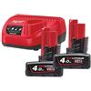 Milwaukee - Milwaukee Kit batterie e caricabatterie elettroutensili M12 NRG-402 4933459211