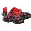Milwaukee - Milwaukee Kit 4 batterie M18 NRG-503 Energy con caricabatterie rapido capacità 2.0-5.0 Ah 4933451423