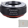 PHOLSY Anello Adattatore Compatibile con Obiettivo Exakta (Non Topcon) Mount su Fujifilm X Mount Corpo Fotocamera per X-H2S, X-Pro3, X-T5, X-T4, X-T3, X-S20, X-S10, X-T30II, X-E4 etc. Exakta-FX