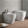 GEBERIT COPPIA SANITARI VASO BIDET E COPRIVASO RALLENTATO GEBERIT ICON A TERRA TURBOFLUSH