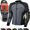 SHIMA RUSH Giacca Moto Uomo con Protezioni Estiva | AIRFORCE Paraschiena | Giacchetta da Moto Impermeabile 4 Stagioni Tuta Pantaloni Touring (Fluo, Uomo, Giubbotto, Taglia 4XL)