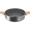 Lagostina Vivissima, Casseruola Semifonda Antiaderente 24 cm con Due Manici, Rivestimento in Ceramica, Riscaldamento Rapido e Cottura Uniforme, Adatta a Tutte le Fonti di Calore Inclusa Induzione