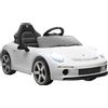 DecHome Macchina Elettrica Bambini 3-5 Anni RUF GT Telecomando e Musica Bianco