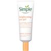 Simple Protect 'n' Glow Brightening Eye Gel cruelty-free e vegano per la protezione e l'idratazione degli occhi stressati e stanchi da 25 ml