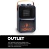 Innoliving Termoventilatore PTC con effetto caminetto 1200W, INN-582 Outlet