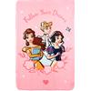 Principesse Disney - Coperta plaid in pile 100x150cm