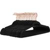 Amazon Basics Gruccia in velluto per abiti da uomo, 50 pezzi, colore nero/oro
