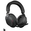 Jabra Evolve2 85 Cuffie wireless per PC - Cuffie stereo con cancellazione del rumore certificate UC con batteria di lunga durata - Adattatore Bluetooth USB-C - Nero
