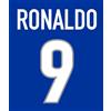 Stampa Nome + Numero 9 Ronaldo Inter 98 99 termoadesivo maglia divisa lettering