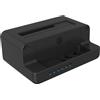 Docking Station hard disk Icy Box IB-2914MSCL-C31 Nero [60993]