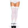 Leg Avenue 6255 Calze opachi con Fiocco in Raso, Colore Bianco, Taglia Unica