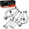 Frankberg 2x Asta di accoppiamento + 2x Giunto di supporto Giunto di Guida + 8x Braccio di controllo Compatibile con A4 Avant 8W5 8WD A5 Sportback F5A F5F A4 8W2 8WC A5 Cabriolet F57 F5E 8K0411317C